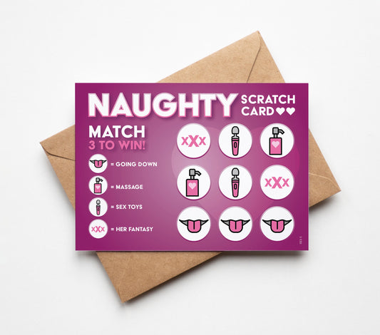 Naughty Adult Scratch Card for Girlfriend