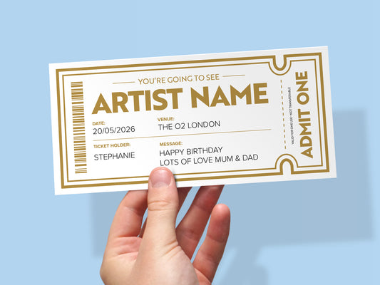 Personalised You're Going to See Concert Ticket