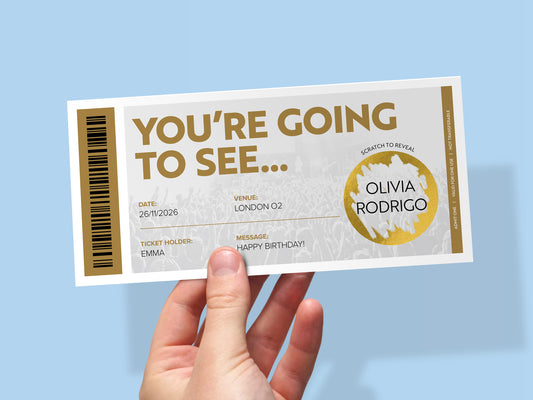 You're Going to See Concert Scratch Ticket
