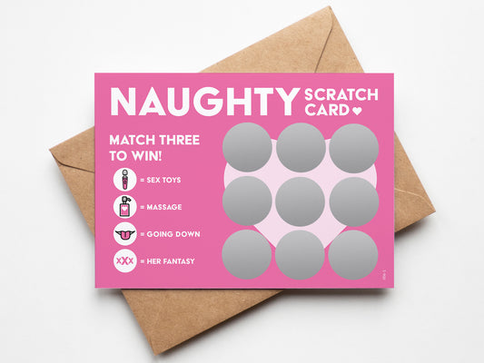 Naughty Adult Scratch Card for Girlfriend