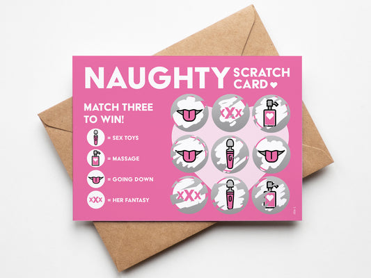 Naughty Adult Scratch Card for Girlfriend