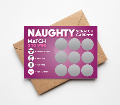 Naughty Adult Scratch Card for Girlfriend