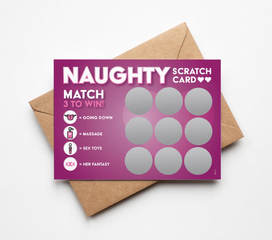 Naughty Adult Scratch Card for Girlfriend